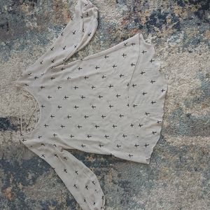 Scully cross sheer top